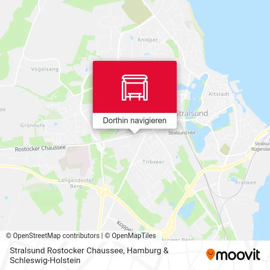 Stralsund Rostocker Chaussee Karte