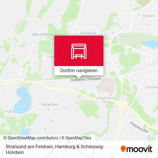 Stralsund am Feldrain Karte