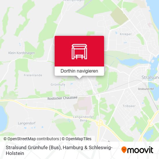 Stralsund Grünhufe (Bus) Karte