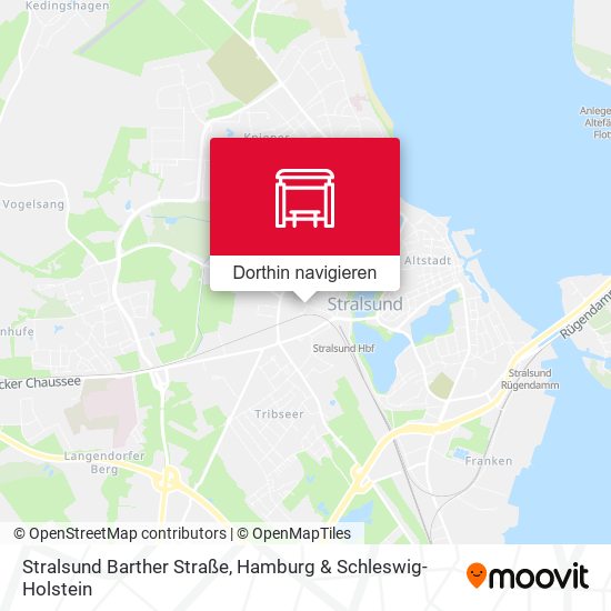 Stralsund Barther Straße Karte