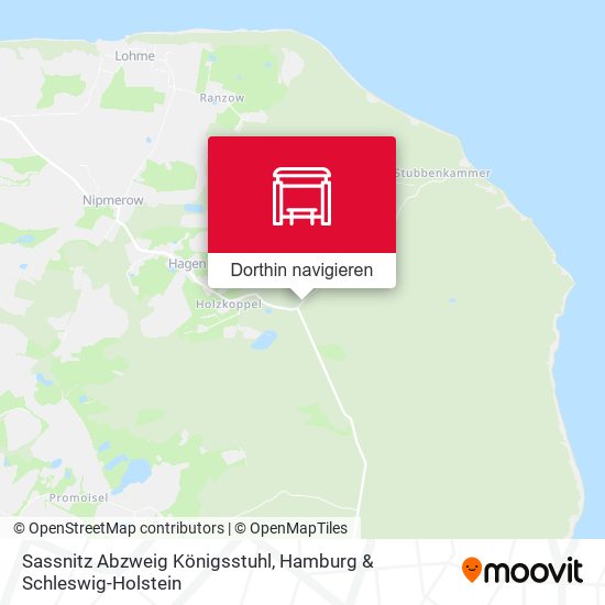 Sassnitz Abzweig Königsstuhl Karte