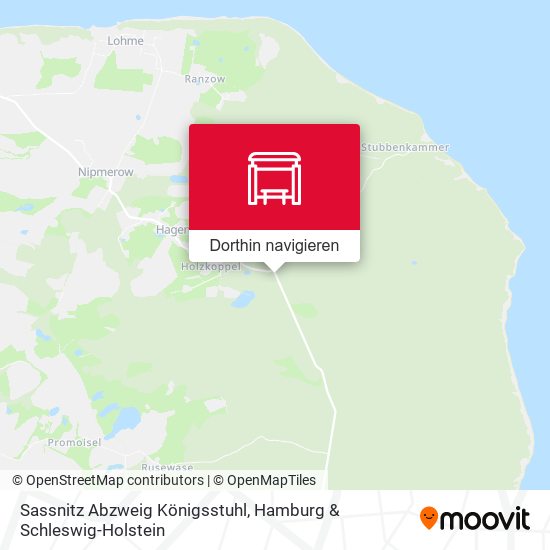 Sassnitz Abzweig Königsstuhl Karte