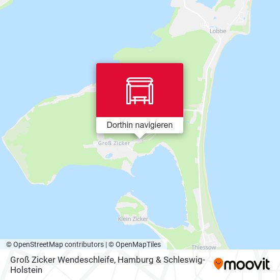 Groß Zicker Wendeschleife Karte