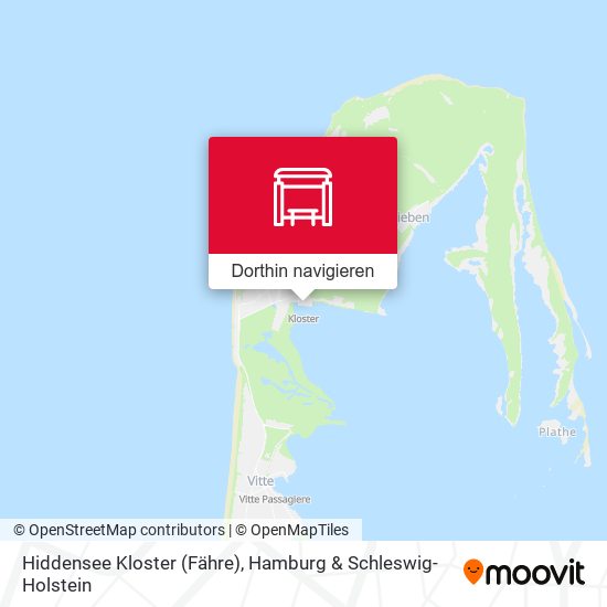 Hiddensee Kloster (Fähre) Karte