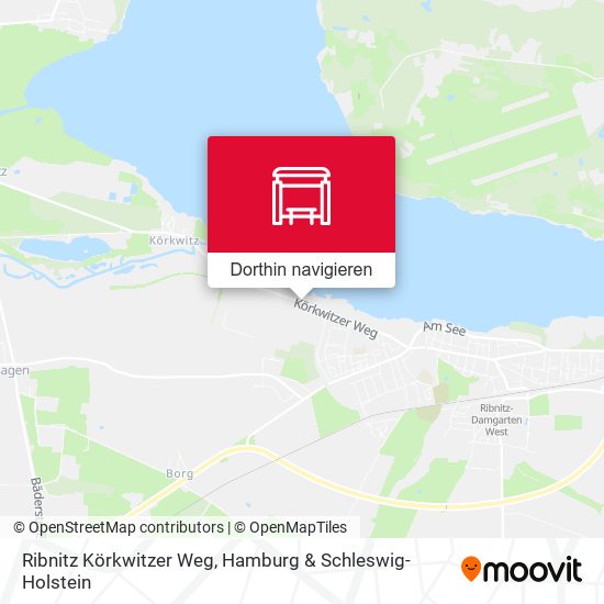 Ribnitz Körkwitzer Weg Karte