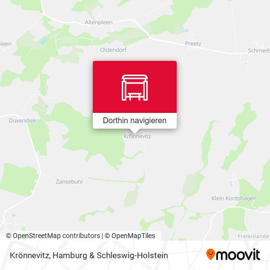 Krönnevitz Karte