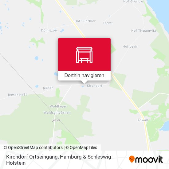 Kirchdorf Ortseingang Karte