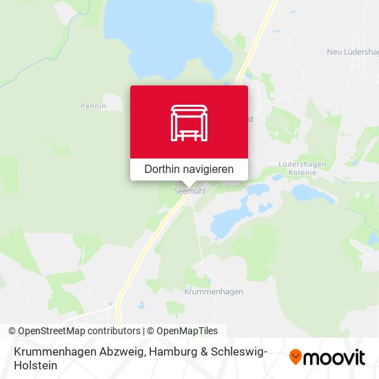 Krummenhagen Abzweig Karte