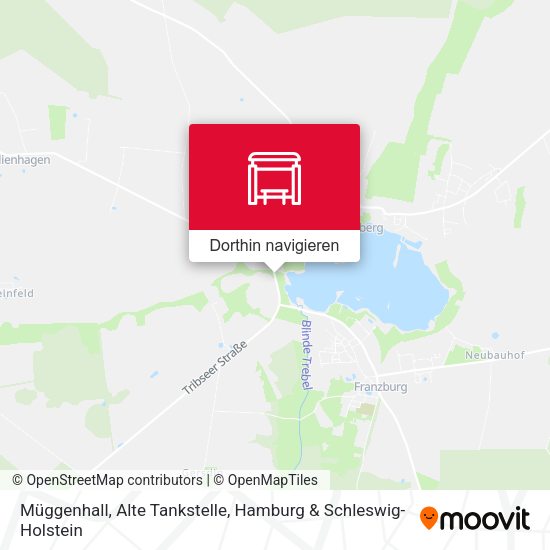 Müggenhall, Alte Tankstelle Karte