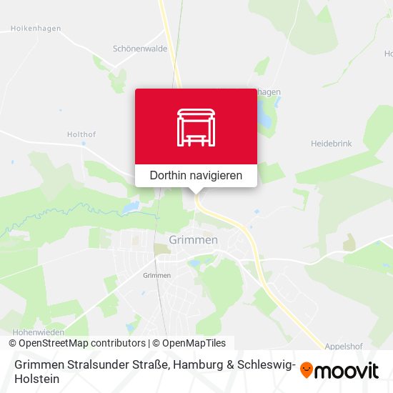 Grimmen Stralsunder Straße Karte
