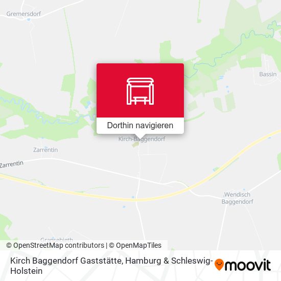 Kirch Baggendorf Gaststätte Karte