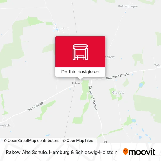 Rakow Alte Schule Karte