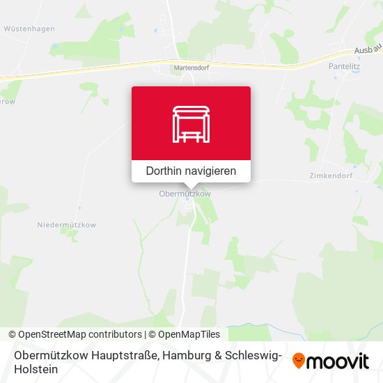 Obermützkow Hauptstraße Karte