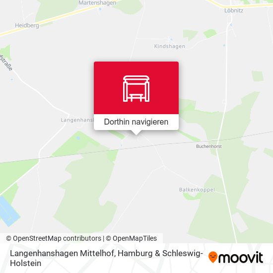 Langenhanshagen Mittelhof Karte