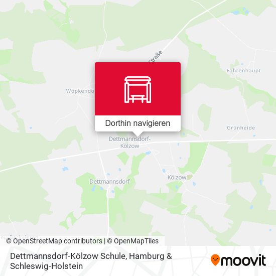 Dettmannsdorf-Kölzow Schule Karte