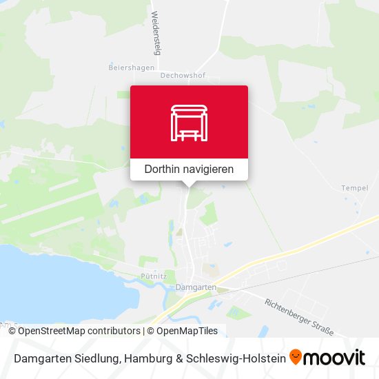 Damgarten Siedlung Karte