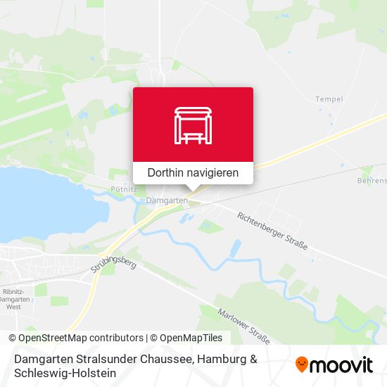 Damgarten Stralsunder Chaussee Karte