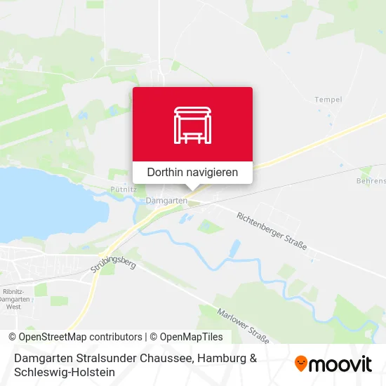 Damgarten Stralsunder Chaussee Karte