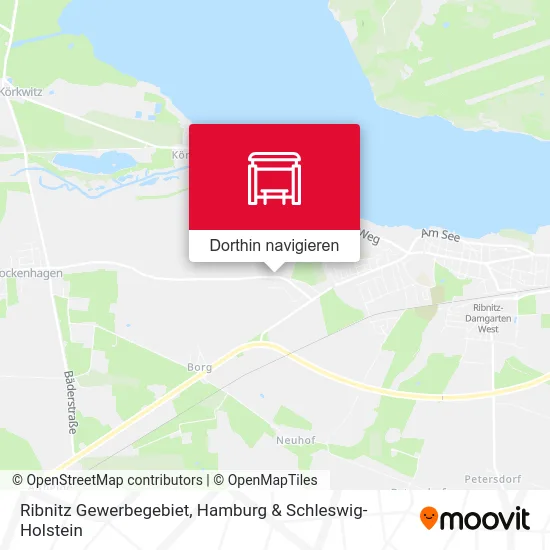 Ribnitz Gewerbegebiet Karte