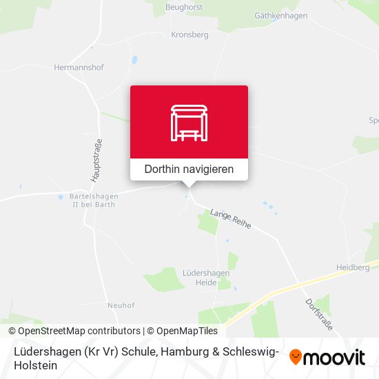 Lüdershagen (Kr Vr) Schule Karte