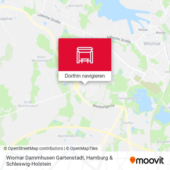 Wismar Dammhusen Gartenstadt Karte