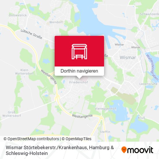 Wismar Störtebekerstr. / Krankenhaus Karte