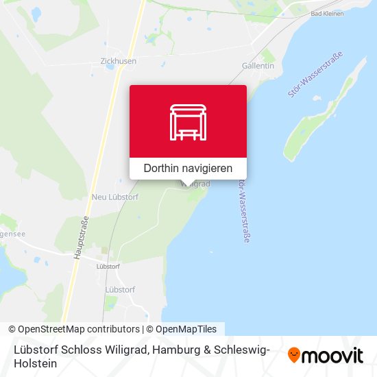Lübstorf Schloss Wiligrad Karte