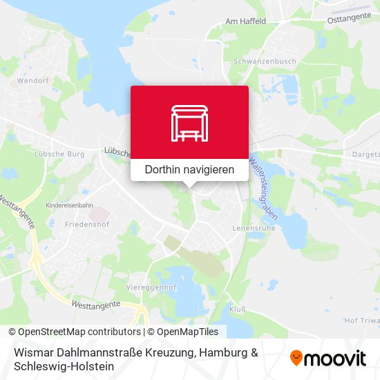 Wismar Dahlmannstraße Kreuzung Karte