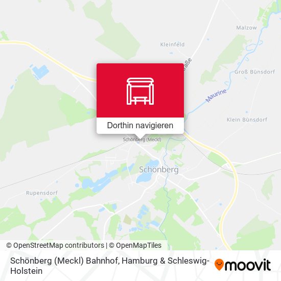 Schönberg (Meckl) Bahnhof Karte