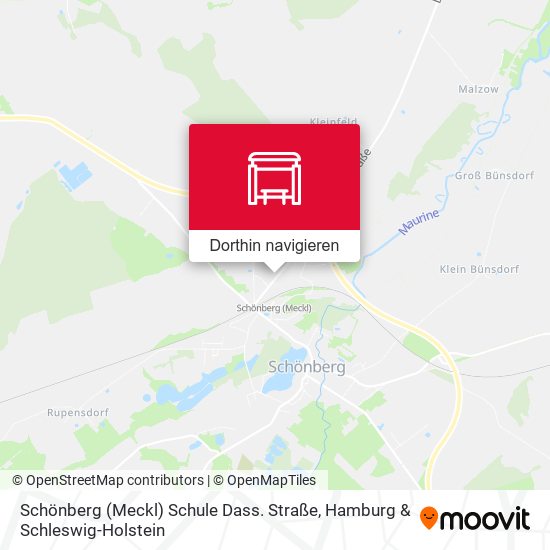 Schönberg (Meckl) Schule Dass. Straße Karte