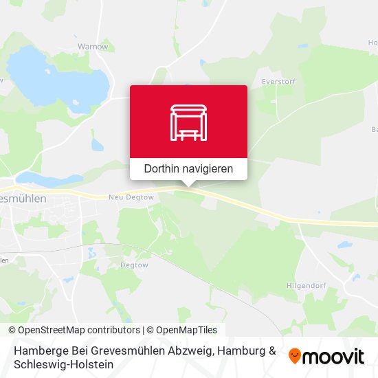 Hamberge Bei Grevesmühlen Abzweig Karte