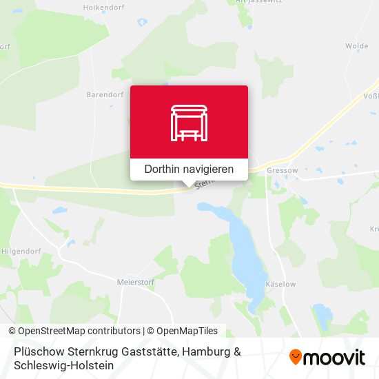 Plüschow Sternkrug Gaststätte Karte