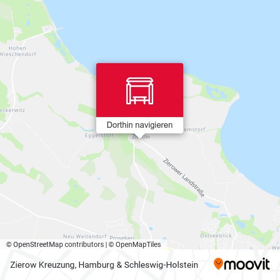 Zierow Kreuzung Karte