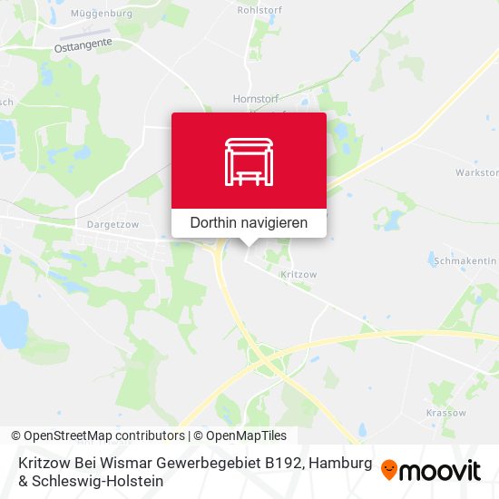 Kritzow Bei Wismar Gewerbegebiet B192 Karte