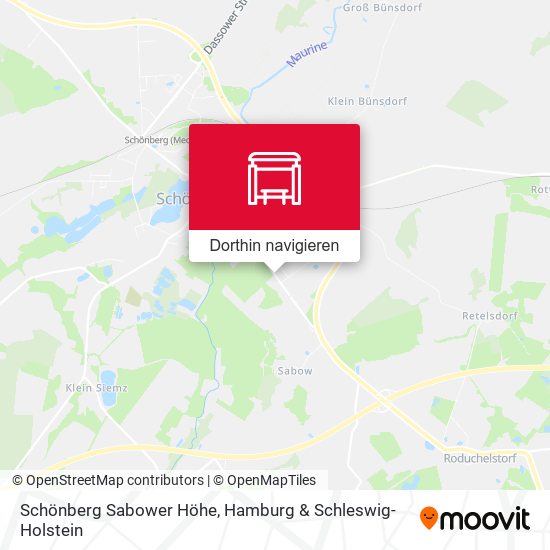 Schönberg Sabower Höhe Karte