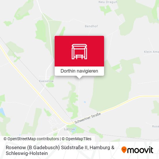 Rosenow (B Gadebusch) Südstraße II Karte