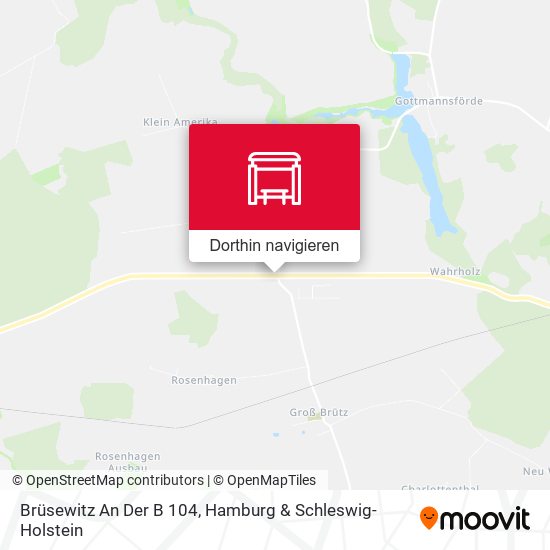 Brüsewitz An Der B 104 Karte