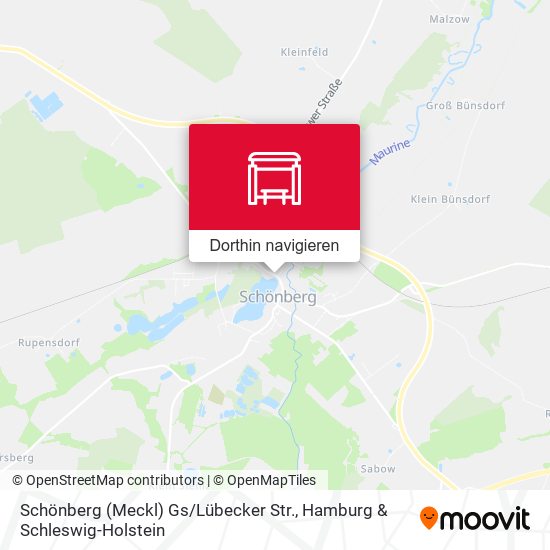 Schönberg (Meckl) Gs / Lübecker Str. Karte