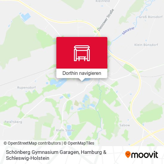 Schönberg Gymnasium Garagen Karte