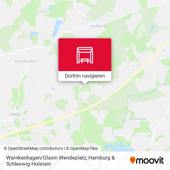 Warnkenhagen/Glasin Wendeplatz Karte