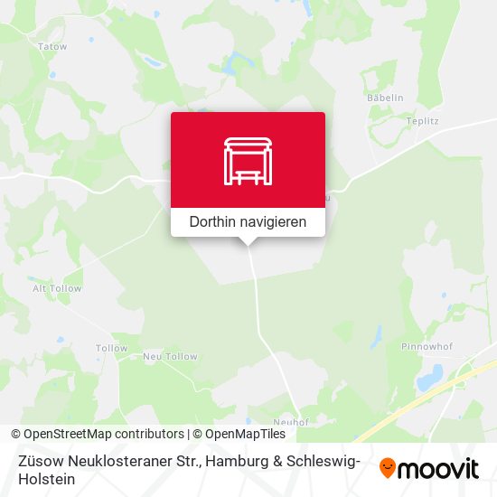 Züsow Neuklosteraner Str. Karte