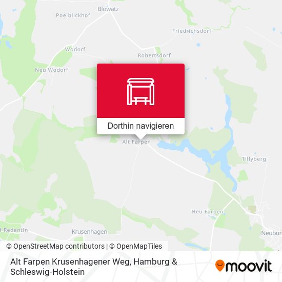 Alt Farpen Krusenhagener Weg Karte
