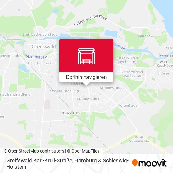 Greifswald Karl-Krull-Straße Karte