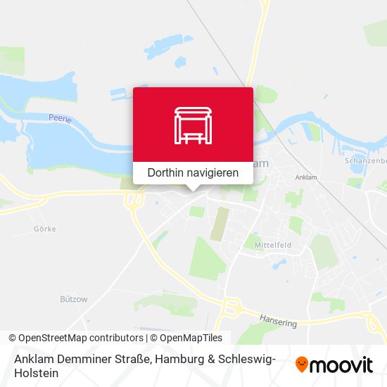 Anklam Demminer Straße Karte