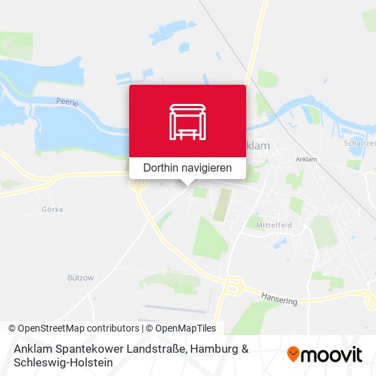 Anklam Spantekower Landstraße Karte