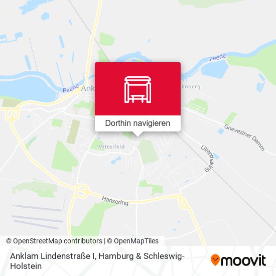 Anklam Lindenstraße I Karte