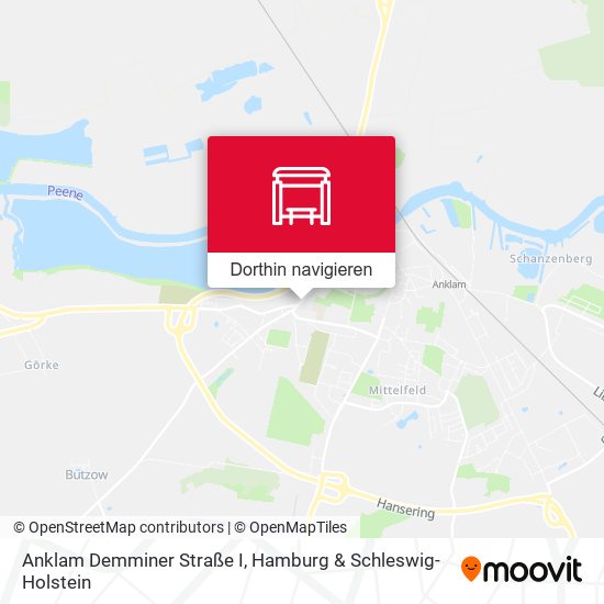 Anklam Demminer Straße I Karte