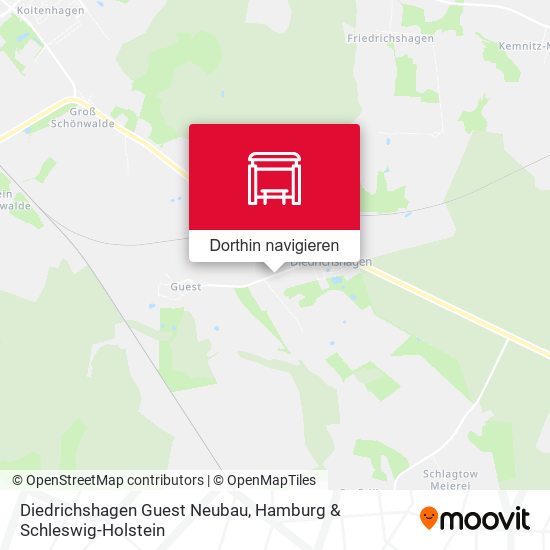 Diedrichshagen Guest Neubau Karte