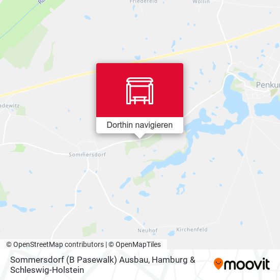 Sommersdorf (B Pasewalk) Ausbau Karte