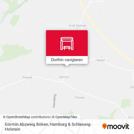 Görmin Abzweig Böken Karte